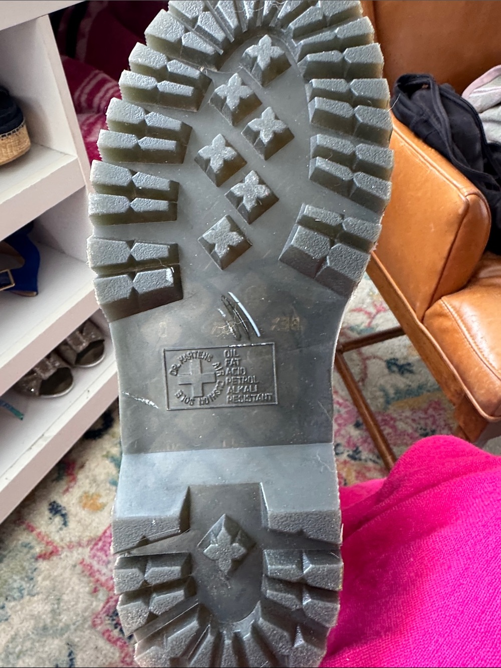 Dr. Martens Black Leather Platform Ankle Boots - Picture 5 of 6